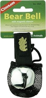 Coghlan's Magnetic Bear Bell with Silencer - Hiking Safety Gear for Wildlife Alert -Silver