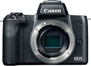 Canon Mirrorless Camera Body [EOS M50] with 4K Video, 24.1 Megapixel (APS-C) CMOS Sensor - Black (Renewed)