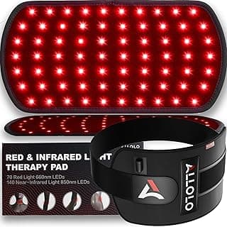 ALLOLO Red Light Therapy Infrared Light Therapy Pad for Body, 660nm Red Light-Therapy & 850nm Infrared Light Device Home Use, Red Light Therapy for Body Knee Back Shoulder Waist, Gift for Women Men