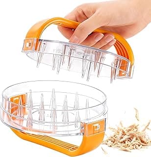 Chicken Shredder - Chicken Breast Shredder Tool Twist, Clear Meat Grinders Shredder Tool Twist for Pork Beef Chicken - BPA Free