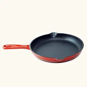 Wonderchef Ferro Cast Iron Fry Pan, 1.6 Liters/26 cm, Red