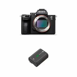 Sony Alpha ILCE-7M3 Full-Frame 24.2MP Mirrorless Digital SLR Camera Body | 4K Full Frame | Real-Time Eye Auto Focus | Tiltable LCD, Low Light Camera + Rechargeable Battery (NP-FZ100) - Black