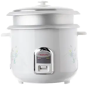 Butterfly KRC Electric Rice Cookers | 2.8L Dual Pot | ROHS & BIS certified | 5 Year Warranty on Heating Plate |KRC 22