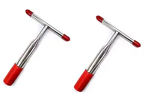 P-Plus International Stainless Steel Coconut Opener Tool Tender Tools – Deluxe Opening Utensil for Young Coconuts – Easy & Comfortable Grip – Ultra Safe for Your Hands (Pack of 2)