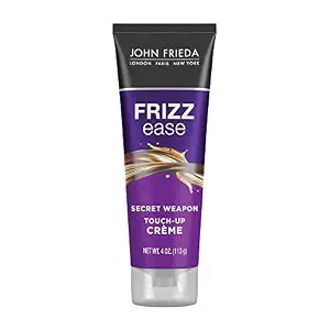 John Frieda Frizz Ease Secret Weapon Touch-Up Crème - Anti-Frizz Styling Cream for Smooth, Frizz-Prone Hair, 4 Oz
