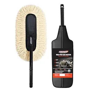 Wax Pro Car Duster | Wax-Coated Duster | Lint-Free & Scratch-Free Cleaning | Waterless Wash | Car Dust Cleaner | Easy Grip Long Handle