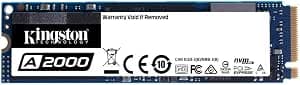 Kingston Solid State Hard Drive, A2000 (SA2000M8/1000G) SSD NVMe PCIe M.2 2280