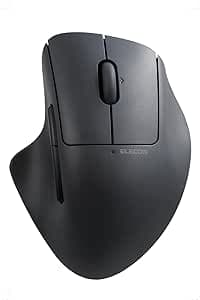 ELECOM Wireless Mouse SHELLPHA Bluetooth Silent Antibacterial 5 Buttons + Tilt Wheel Black M-SH30BBSKBK