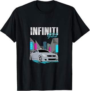 KMLCO Unisex-Adults Black Cartoon Cityscape JDM T-Shirt, Small, Short Sleeve, Classic Fit