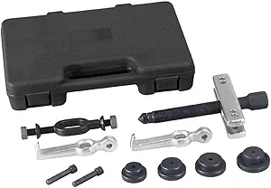 OTC 4520 Differential Side Bearing Puller Set - Use to remove differential side carrier bearings on cars and light-duty trucks; Includes four step plate adapters; 1-5/8" Reach, 2-5/8" to 3-3/8" Spread