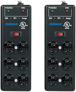 Furman SS-6B-PRO 15' 6-Outlet Surge Protector (2-Pack) Bundle