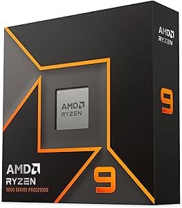 AMD Ryzen 9 9950X Processor Integrated Radeon Graphics, 16 Cores / 32 Threads, 170 W DTP, AM5 Socket, 80 MB Cache, Up to 5.7 GHz Frequency Boost, No Cooler