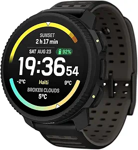 SUUNTO Vertical 2 GPS Sport Watch, Bright 1.5” AMOLED Touchscreen, LED Flashlight, 20-Day Battery Life, Offline Maps, Training Metrics & Recovery Insights, Dual-GNSS, 115+ Sport Modes, Black