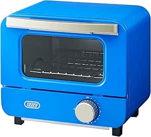 【Toffy/トフィー】 Oven Toaster Mini K-HTS1 for One Slice of Bread, Vivid Colors, Rich Color Variations, Home Appliance, French Blue