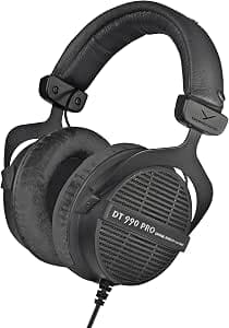 beyerdynamic DT 990 PRO kabelgebundener Over-Ear-Studio-Kopfhörer für Mixing, Mastering und Editing, 250 Ohm, schwarz