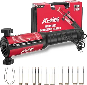 Induction Heater 1500W 110V Bolt Removal,Handheld Magnetic Induction Heater Tool with 12 Coils for Rusty Screw Removing,Red