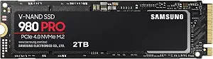 Samsung 980 PRO SSD 2TB PCIe NVMe Gen 4 Gaming M.2 Internal Solid State Drive Memory Card, Maximum Speed, Thermal Control MZ-V8P2T0B/AM