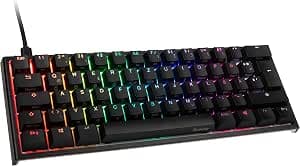 Ducky Compatible One 2 Mini Gaming Tastatur, MX-Speed Silver, RGB-LED, Schwarz