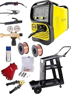 WELDINGER Aktionsset MIG-MAG-Schweißinverter MEW 200 SYN eco, Schweißwagen eco, Druckregler mini, MAGSet Basic 5 Jahre Garantie