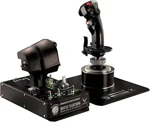 Thrustmaster HOTAS Warthog A-10C replica metal flight stick - PC | Hall-Effect 16-bit, detachable handle, 19 buttons, 3 hat switches, dual trigger, 6+ lb weighted base, T.A.R.G.E.T software