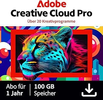 Adobe Creative Cloud Pro | Grafik Design | Gen AI | PC/Mac| Digital Download