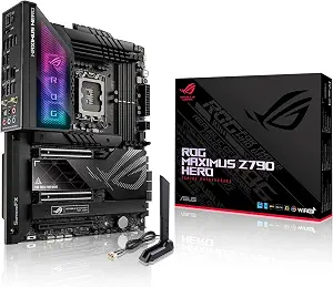 ASUS ROG Maximus Z790 Hero WiFi6E LGA 1700(Intel 14th,13th&12th Gen) ATX Gaming Motherboard(PCIe 5.0,DDR5,20+1power Stages,2.5Gb LAN, Bluetooth V5.2,2X Thunderbolt 4 Ports,5xM.2, Thunderbolt 4/USB4)