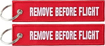 2x Tags "Remove Before Flight"