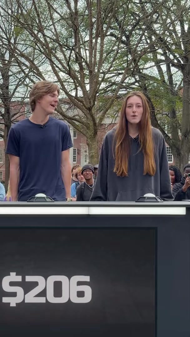 Extreme closeup of contestant reaction